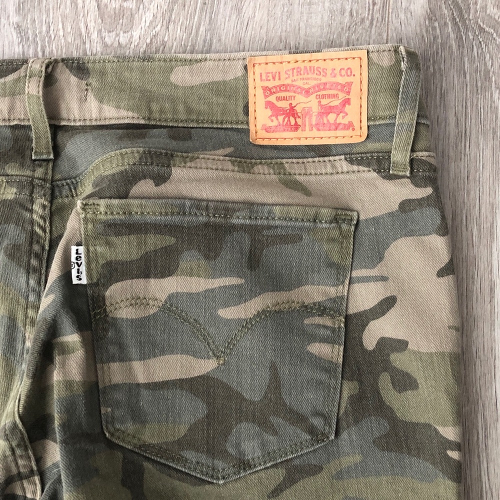 LEVI’S CAMO PRINT 711 SKINNY ANKLE WOMEN'S JEANS | 31 - Picture 12 of 14